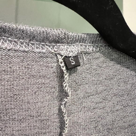 Womens Purfle Patchwork Tassels Knit Cardigan with Pockets LightGray, Small - Picture 5 of 7